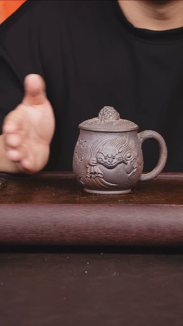 茶壶紫砂柴烧 盖杯