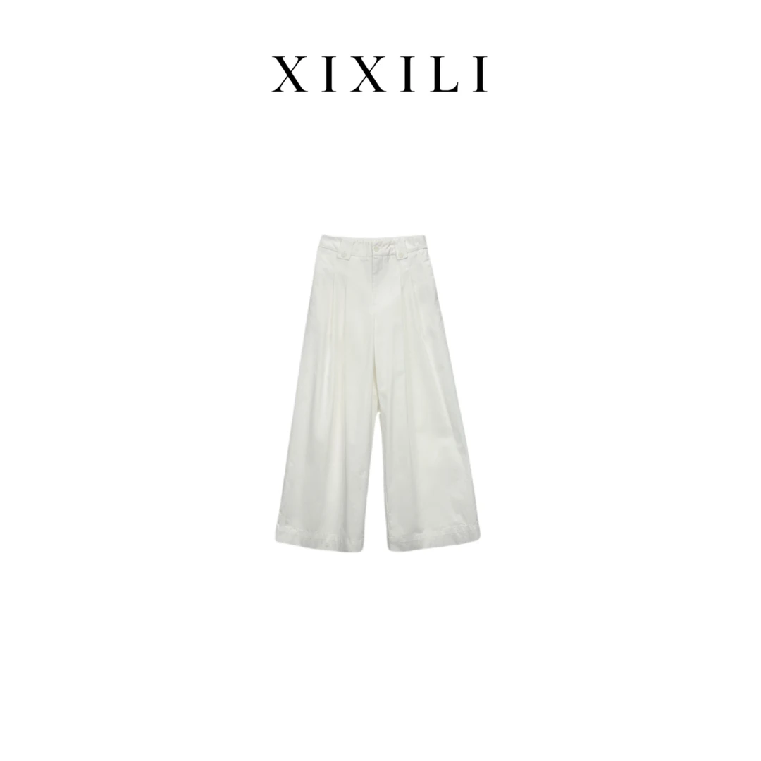 D53536-南油高货春季休闲阔腿裤女长裤