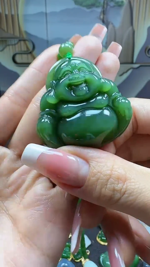 和田玉未镶嵌挂件1