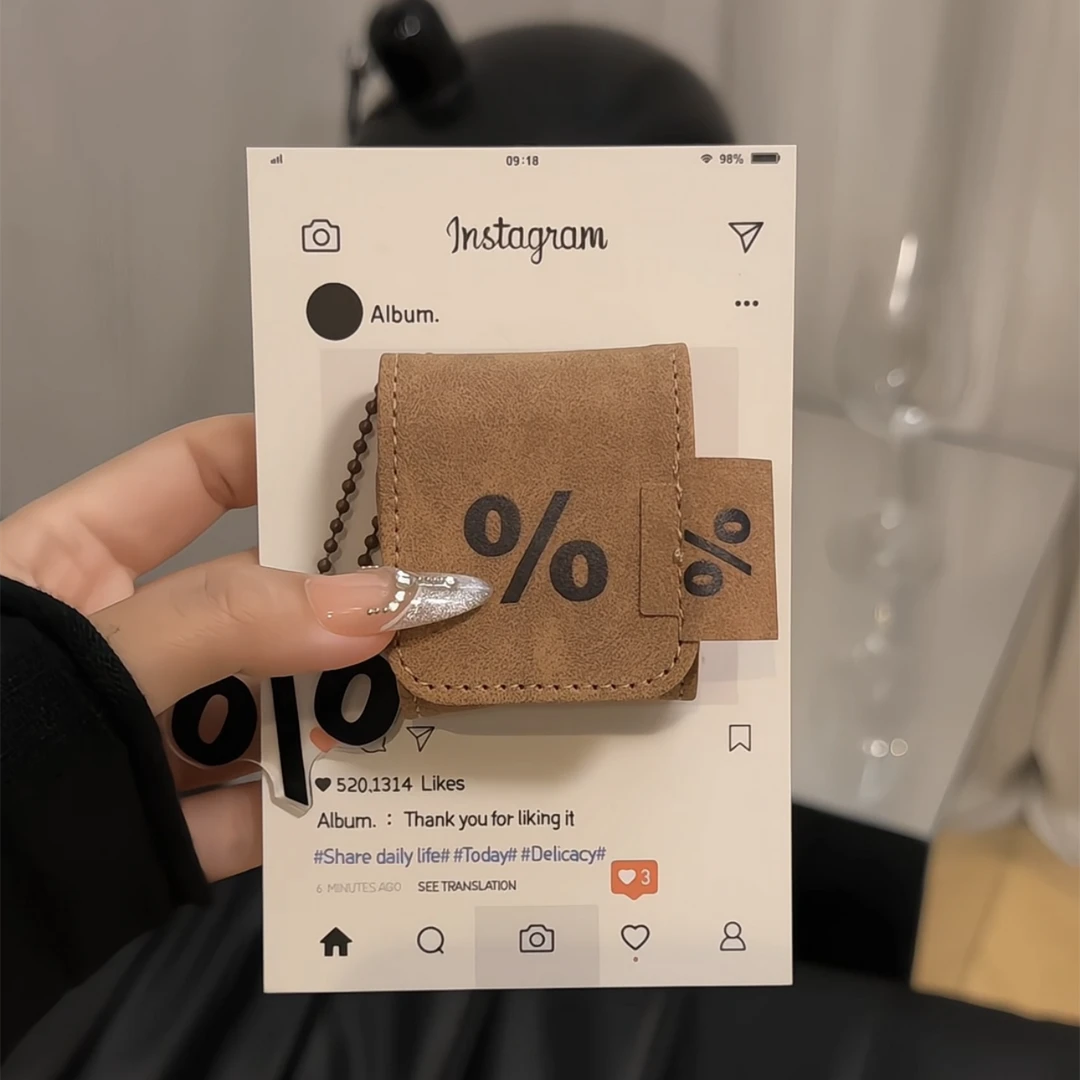 创意百分比符号适用AirPodspro1/2苹果AirPods1/2/3/4皮套耳机套