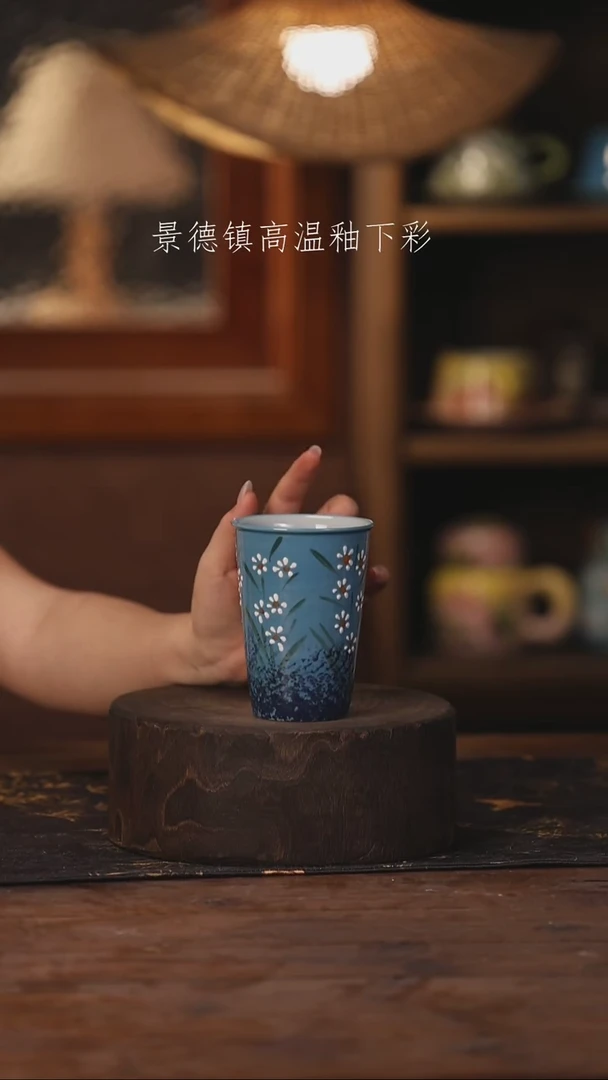 陶瓷景德镇高温釉下手绘陶瓷462