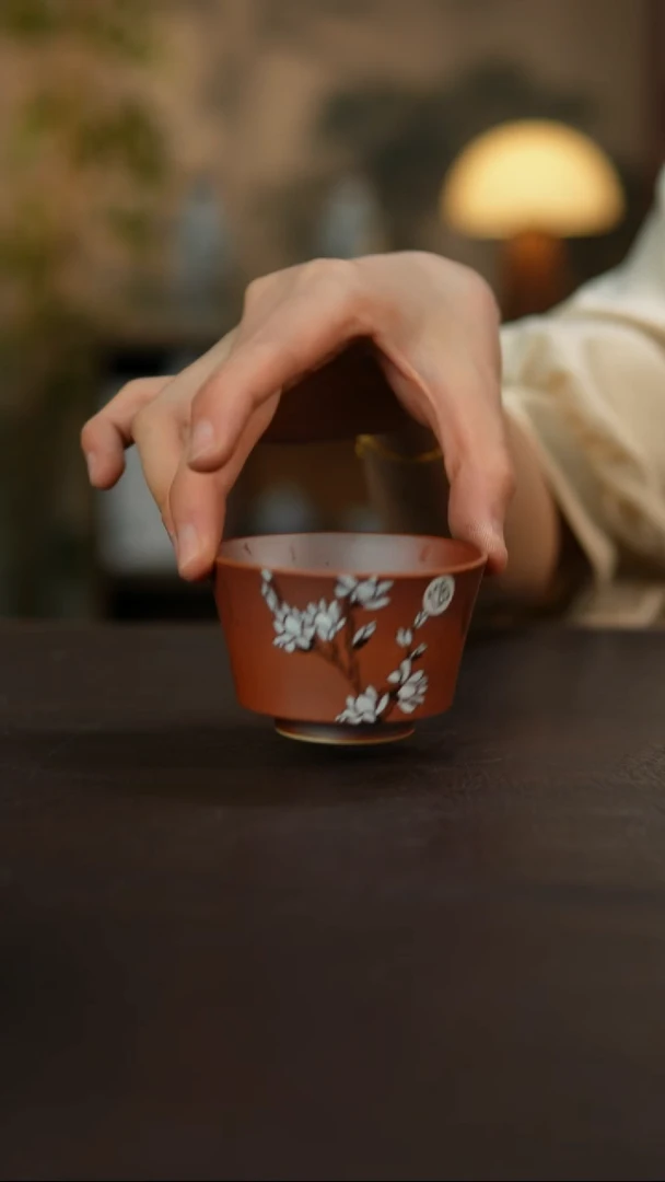 杯景德镇陶瓷杯碗柴烧多人