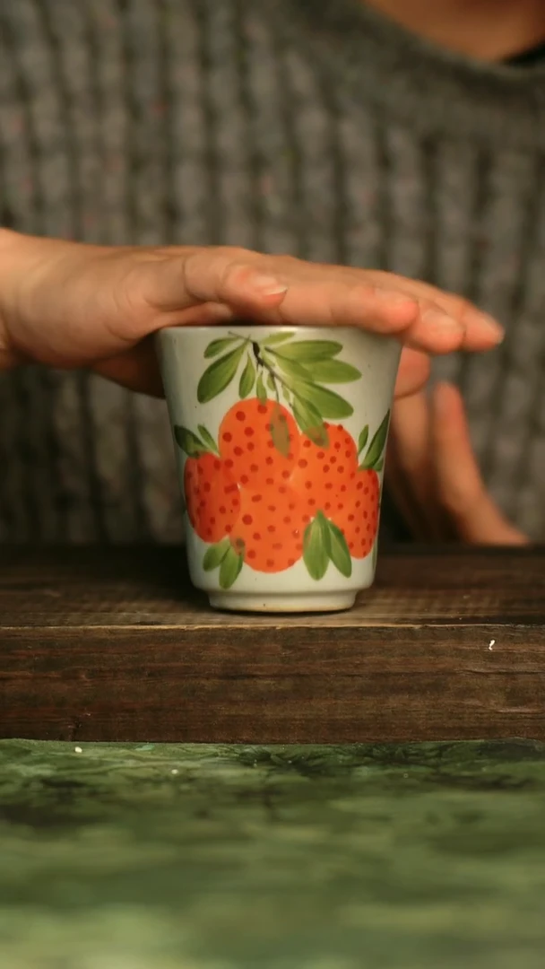 陶瓷青诗集手工手绘瓷器