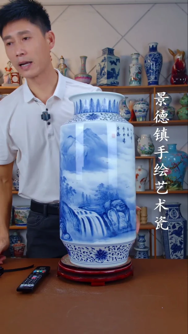 现代景德镇手工手绘陶瓷摆件37
