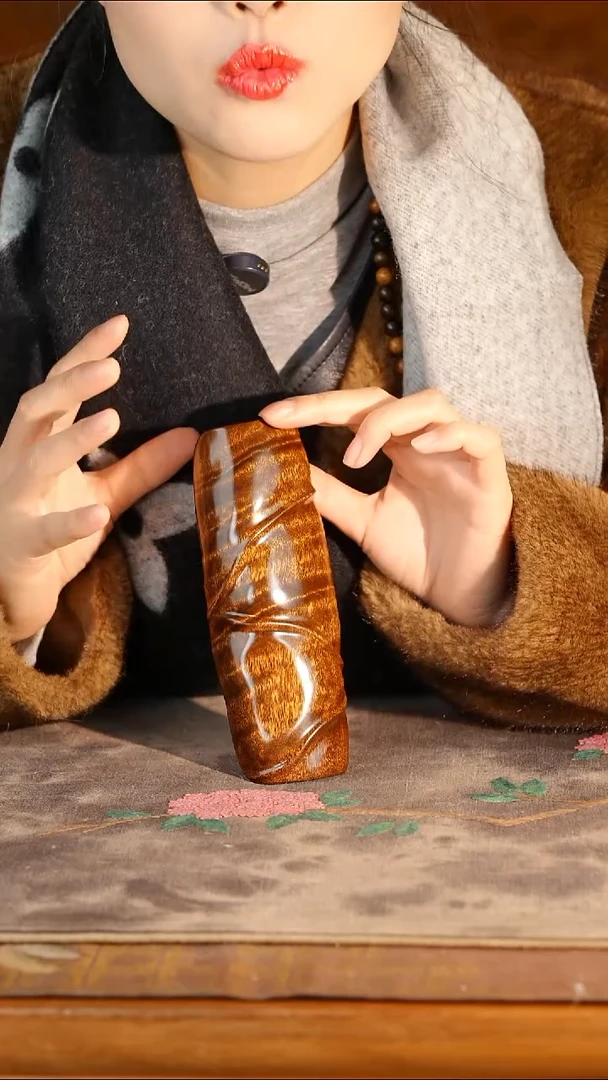 金丝楠阴沉木纯手工茶则