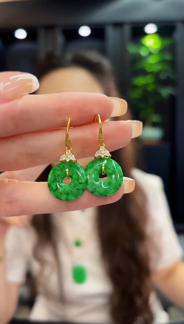 未镶嵌翡翠耳饰缅料A货/多样性发货/一件