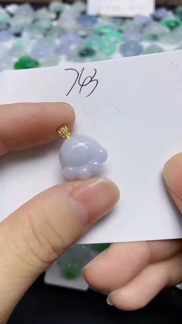 颈饰未镶嵌翡翠天然缅甸翡翠A货翡翠百元以上9元证书费自理