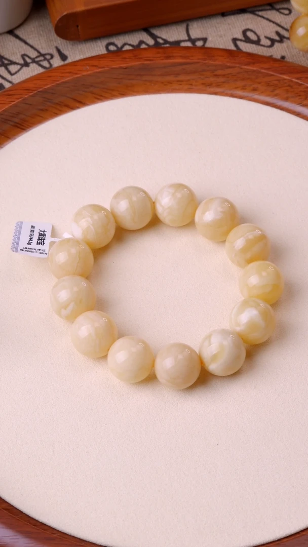 未镶嵌蜜蜡裸石手串