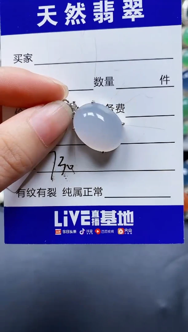 翡翠银S925镶嵌颈饰730