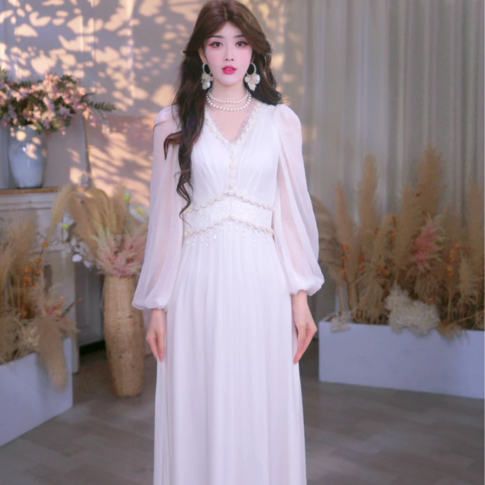 【诗语专属】YINGCHOI 2025 新款 真丝顺宇连衣裙 32788