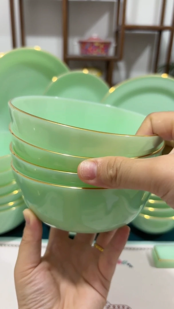 `5.5英寸玉瓷碗4个口径13.8厘米