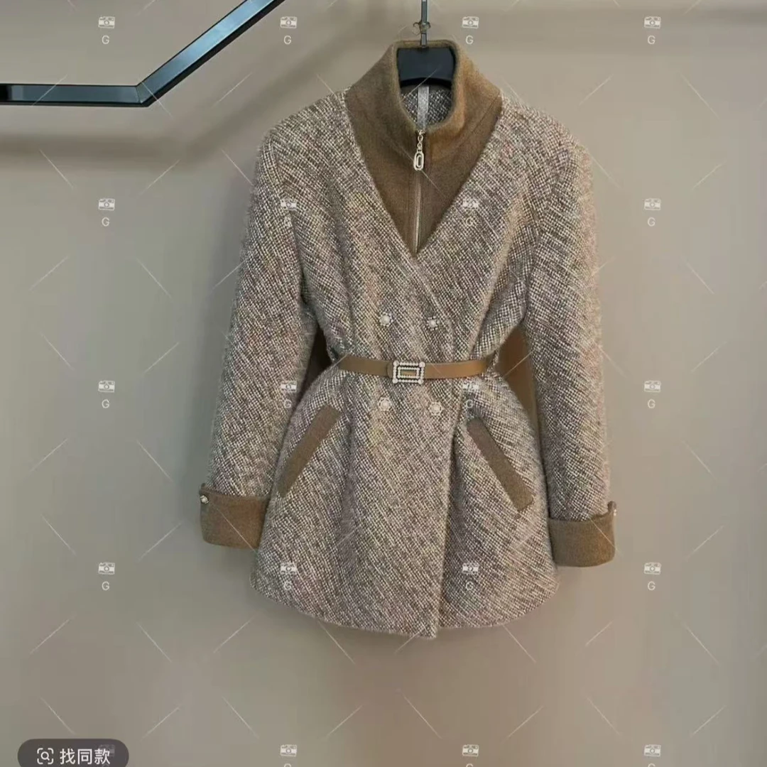 秋冬气质小香风设计师中长款外套轻奢女 S711203