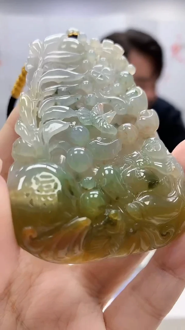 定制翡翠未镶嵌5060xx-毛货挂件58