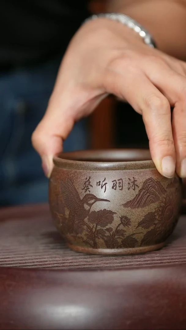 茶杯紫砂宜兴高端紫砂主人杯福利放漏