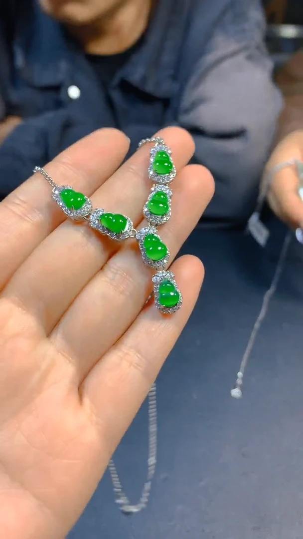 【闪购商品】翡翠套链未镶嵌0095537371多样性发一