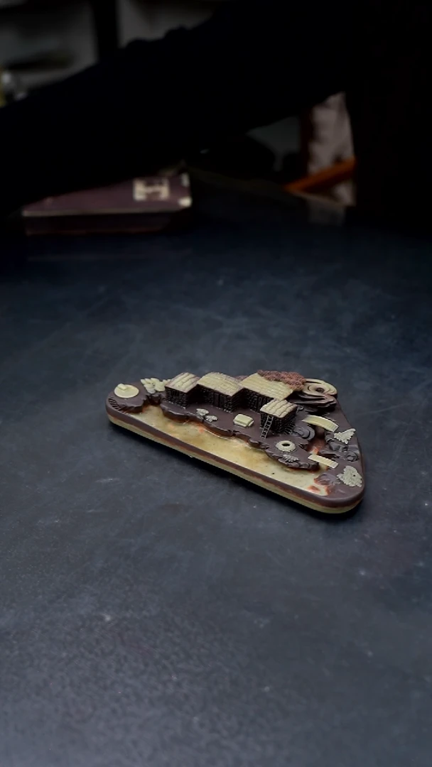 【闪购商品】紫袍玉带石立体小房子倒流香