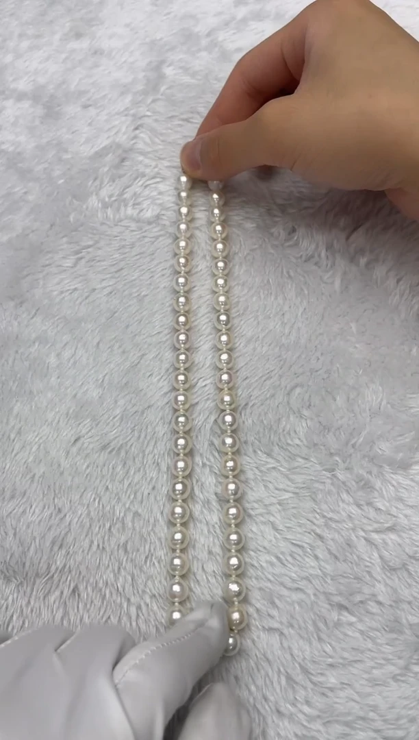 海水珍珠银S925镶嵌项链AK8-8.5mm（多样性发一）