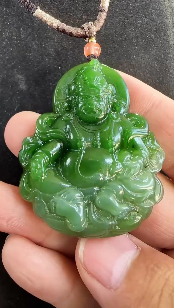 【闪购商品】和田玉（碧玉）吊坠未镶嵌黄财财