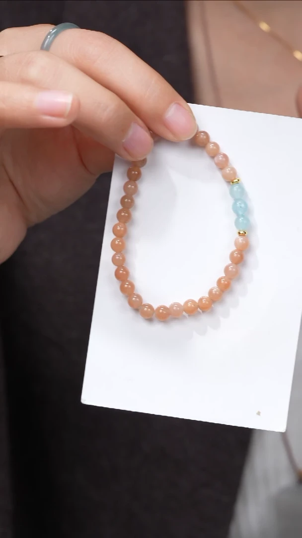 【闪购商品】海蓝宝石手链未镶嵌橙月光拍一发一