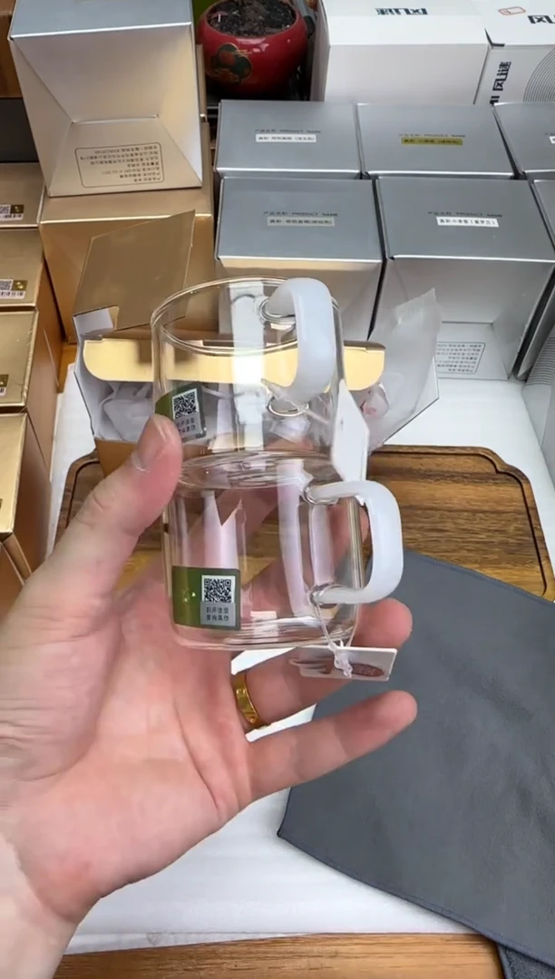 禾器粉金标青禾对杯白玉