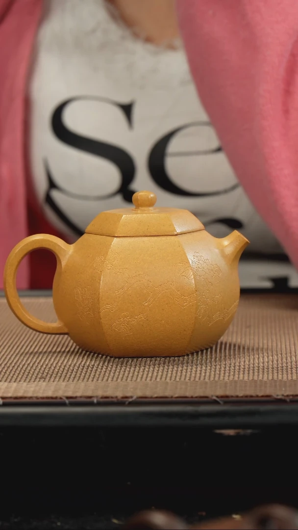 【闪购商品】紫砂茶壶黄金段六方西施