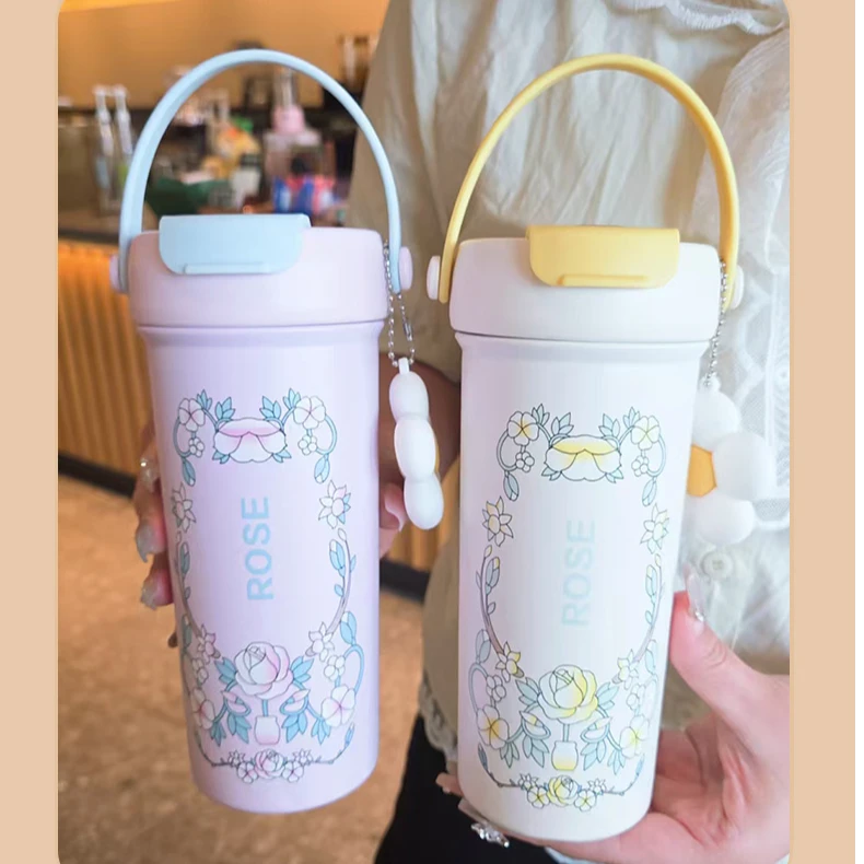 【周周】蕉下正版高颜值便携陶瓷内胆保温杯网红成人花花杯