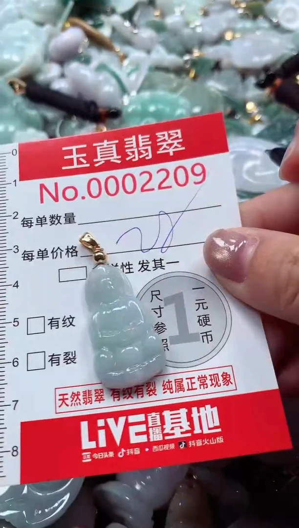 吊坠(不含链)未镶嵌翡翠2209