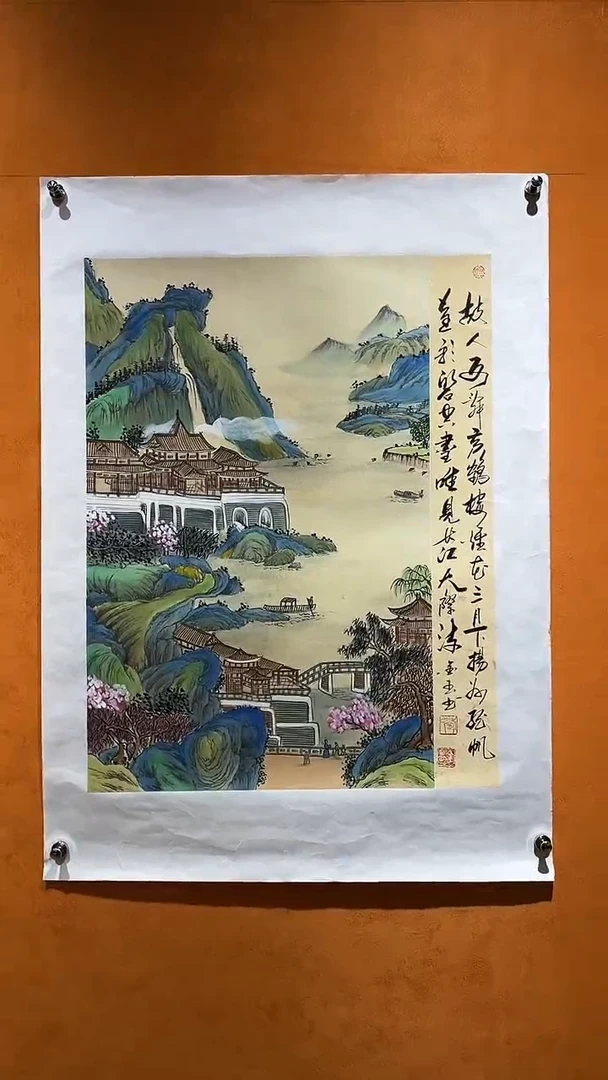 国画刘金玉老师亲笔手绘