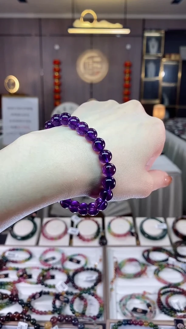 【闪购商品】水晶单圈手串8mm+未镶嵌一物一证dan