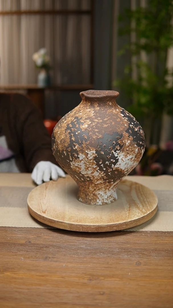 【闪购商品】陶瓷   花器诧寂棕灯笼