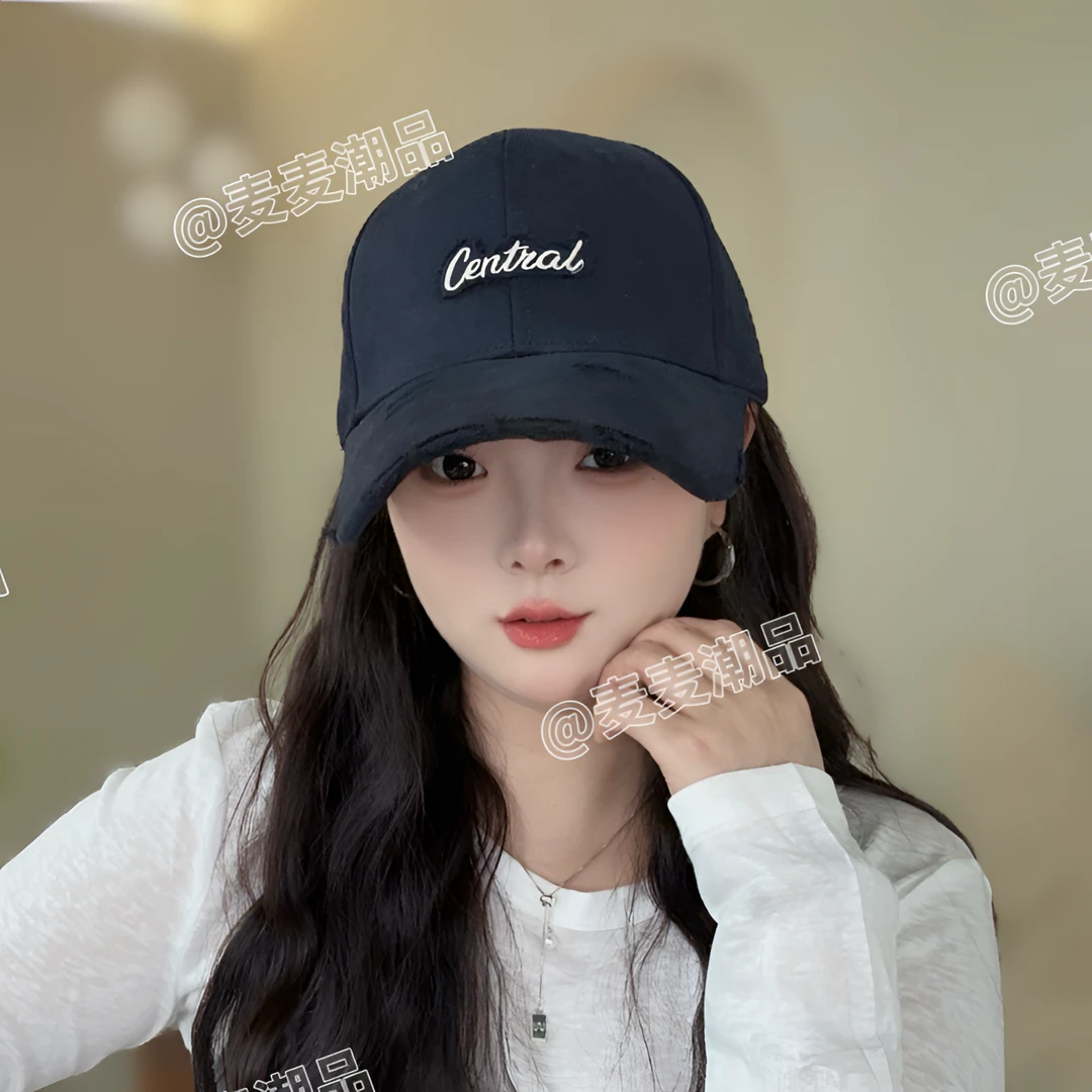 【时尚百搭潮流款】韩系鸭舌帽男女四季款帽子网红硬顶大帽檐棒球帽