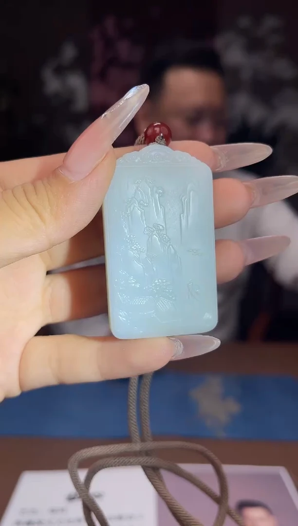 和田玉未镶嵌颈饰A302