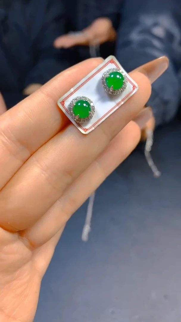 【闪购商品】翡翠耳饰未镶嵌0716187864多样性发一