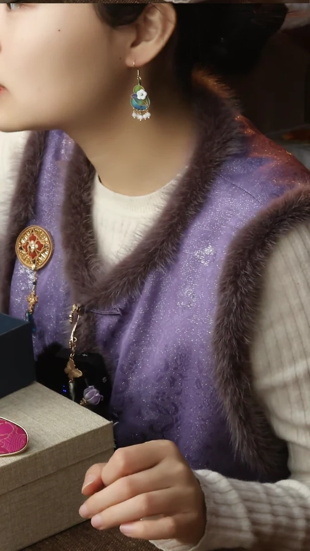 【闪购商品】刺绣非遗绒花饰品