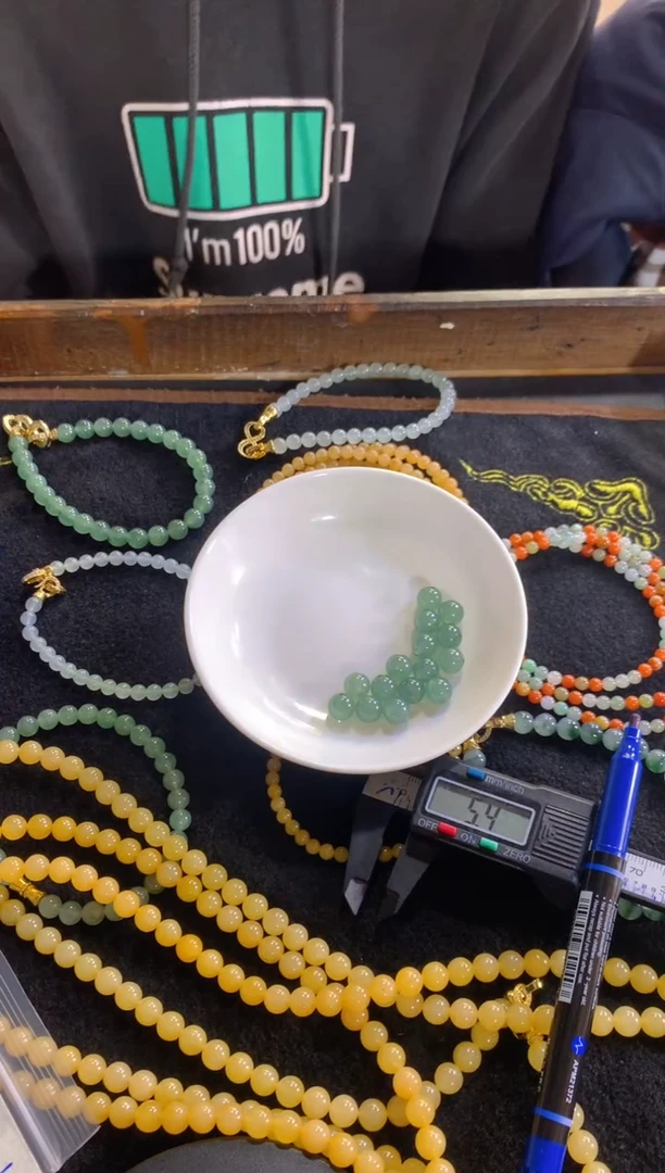 未镶嵌手链翡翠天然缅甸翡翠多样性发货随机单珠一颗