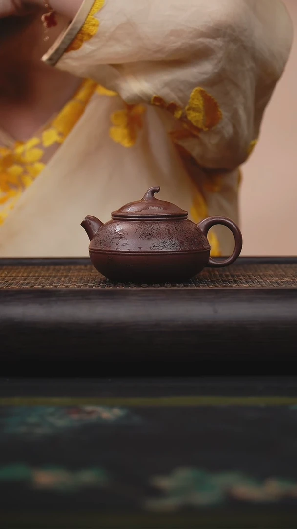 茶壶紫砂老天青 茄瓜