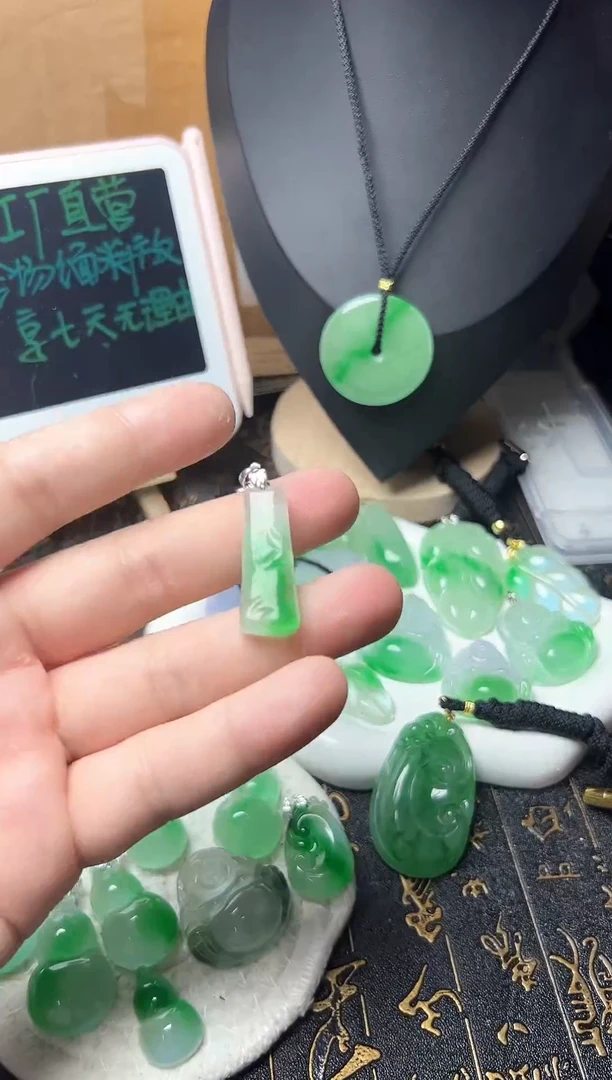 颈饰未镶嵌翡翠所见即所得，一图一物
