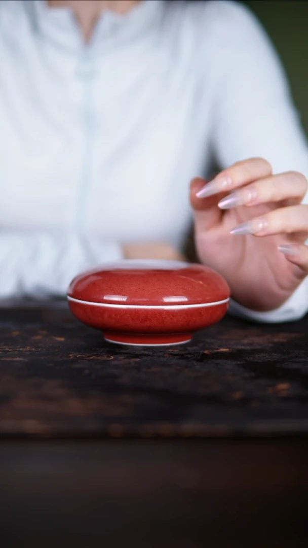 杯子景德镇纯手工陶瓷豇豆红