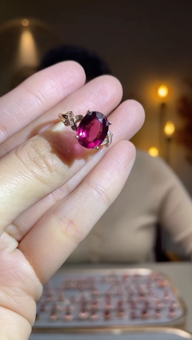 银S925镶嵌手饰石榴石手饰