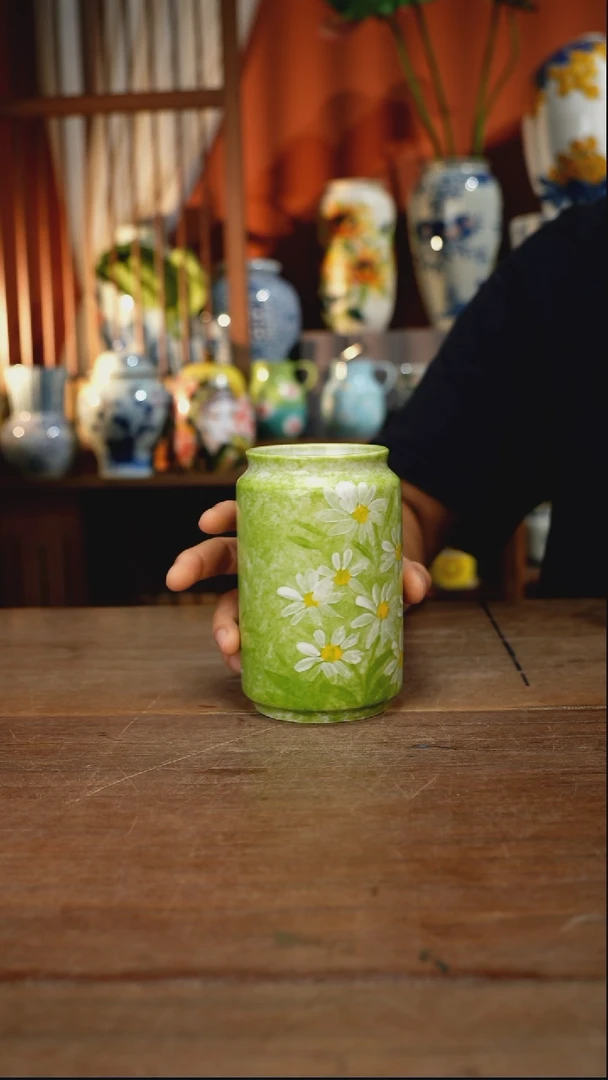 瓷片【简家甄选】景德镇设计师釉下手绘陶瓷餐具