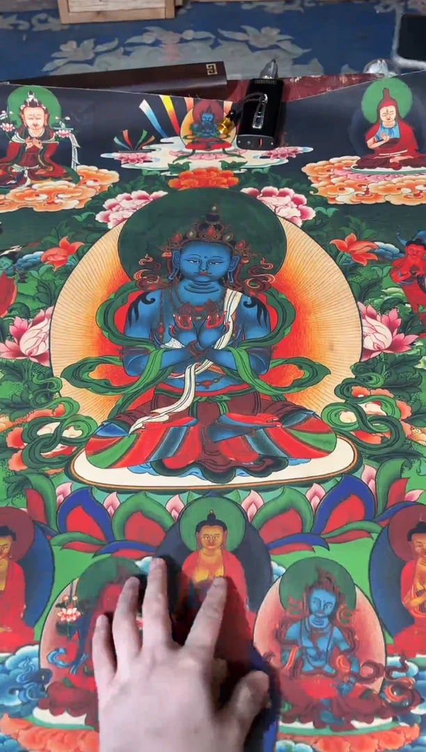 卷轴画龙妹唐卡直播tk16