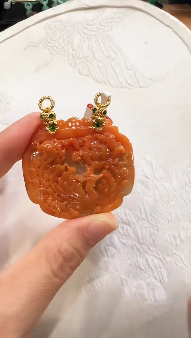 颈饰未镶嵌翡翠国风