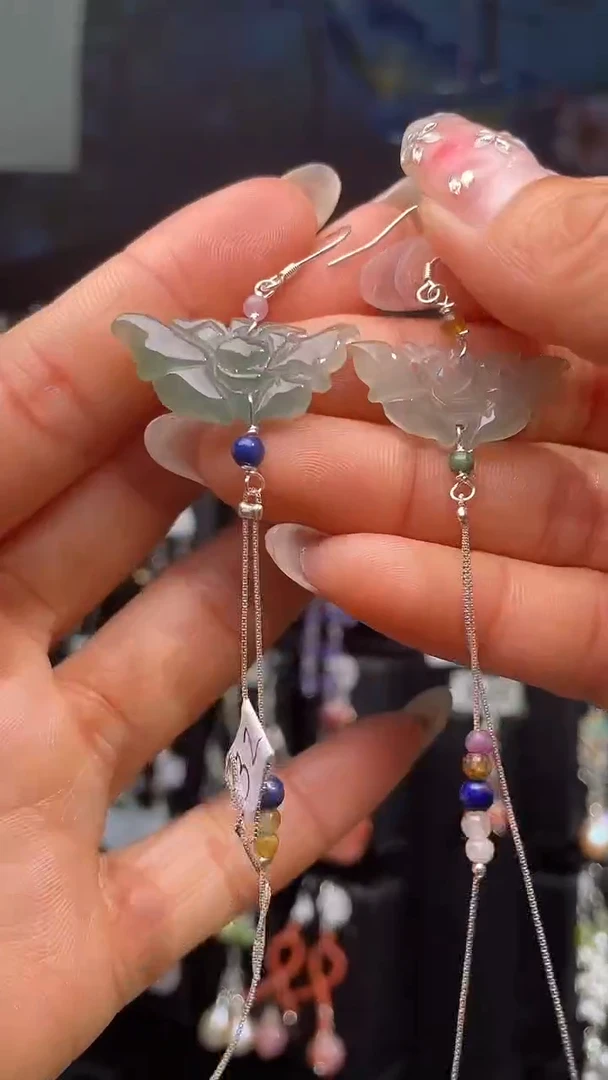 银S925镶嵌耳饰紫晶?****?紫气东来☀顺