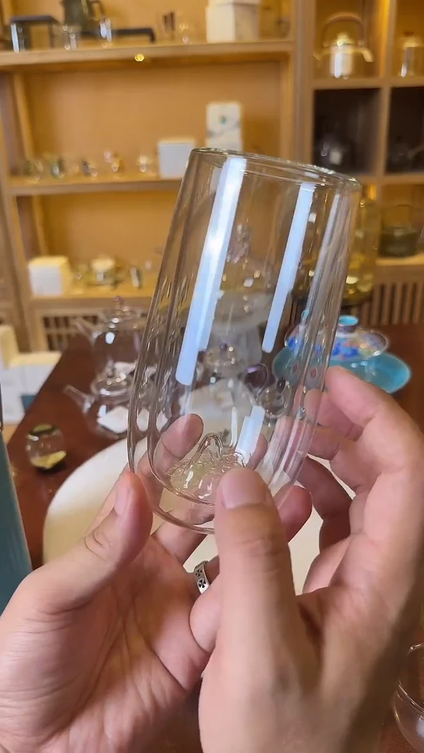 茶杯紫砂双层杯大肚