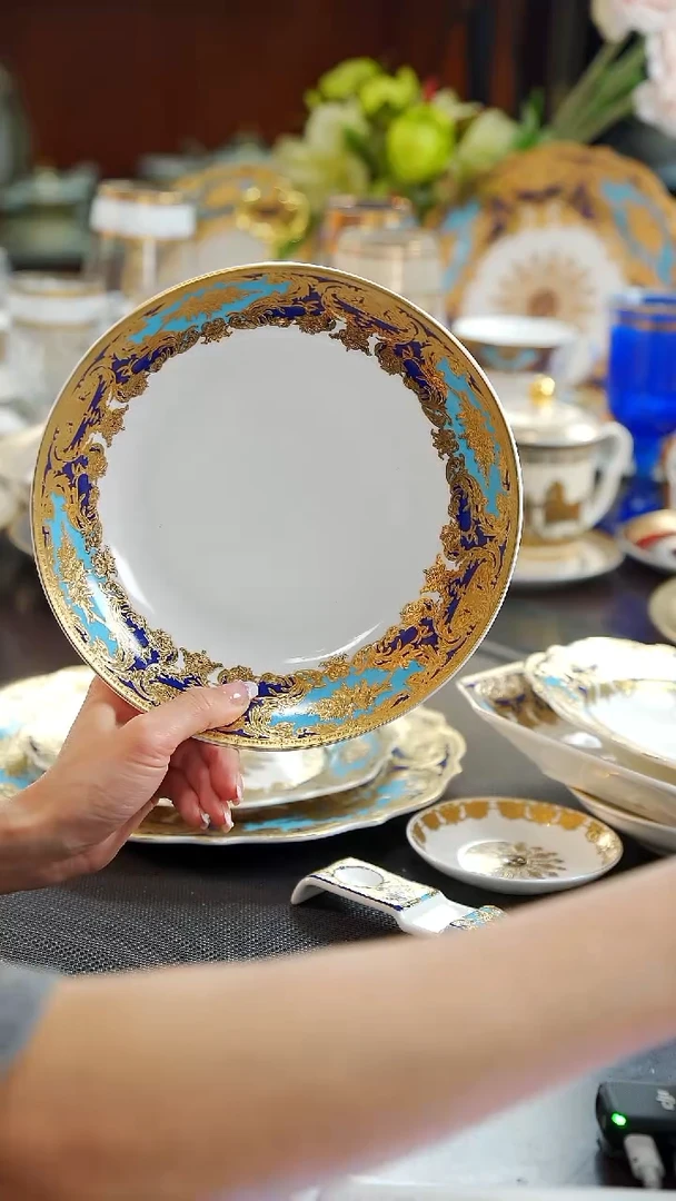 瓷片8英寸菜盘1个