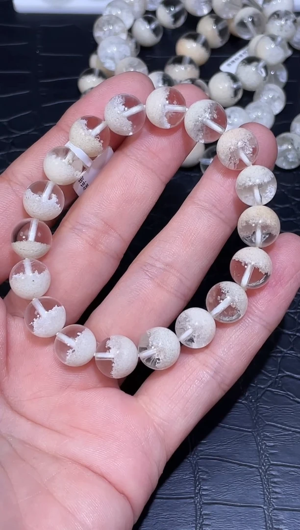 未镶嵌手链水晶魔*婚纱半盆白幽灵单圈手链