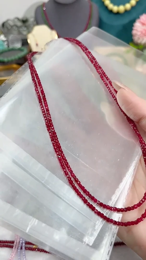 【闪购商品】红宝石颈饰银S925镶嵌姨妈99