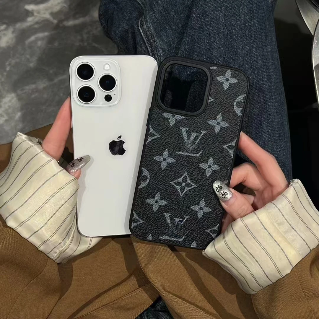 驴家老花皮革16promax手机壳15高端14网红13奢华潮牌