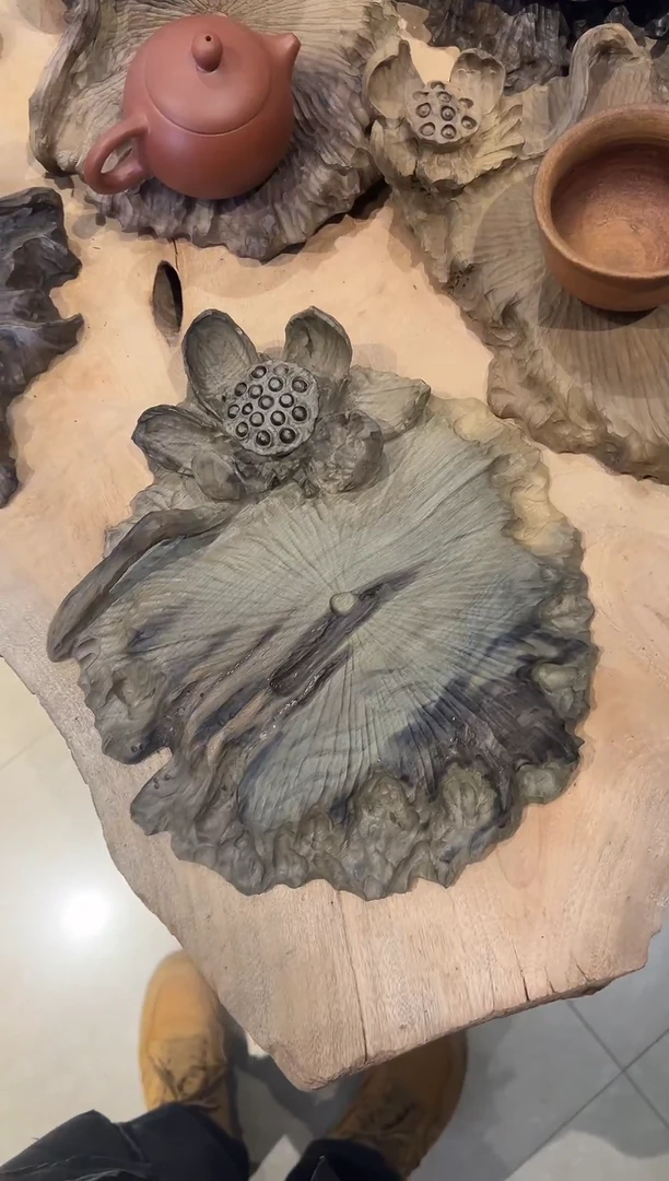 木乌木金丝楠圆壶承