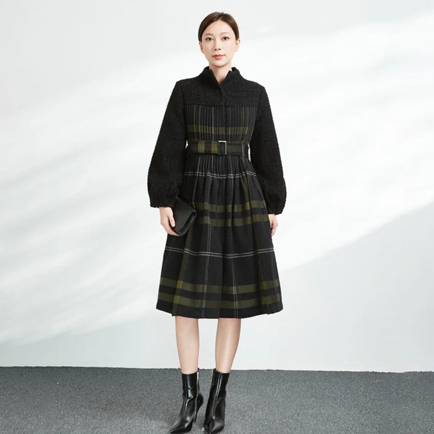 【安瞳专属】圣迪奥时尚拼接高端气质羽绒服S234Z2430